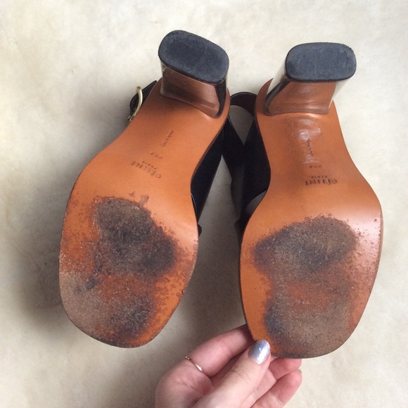 Celine metallic heel sandals, rare find, 7.5 - Picture 6 of 8
